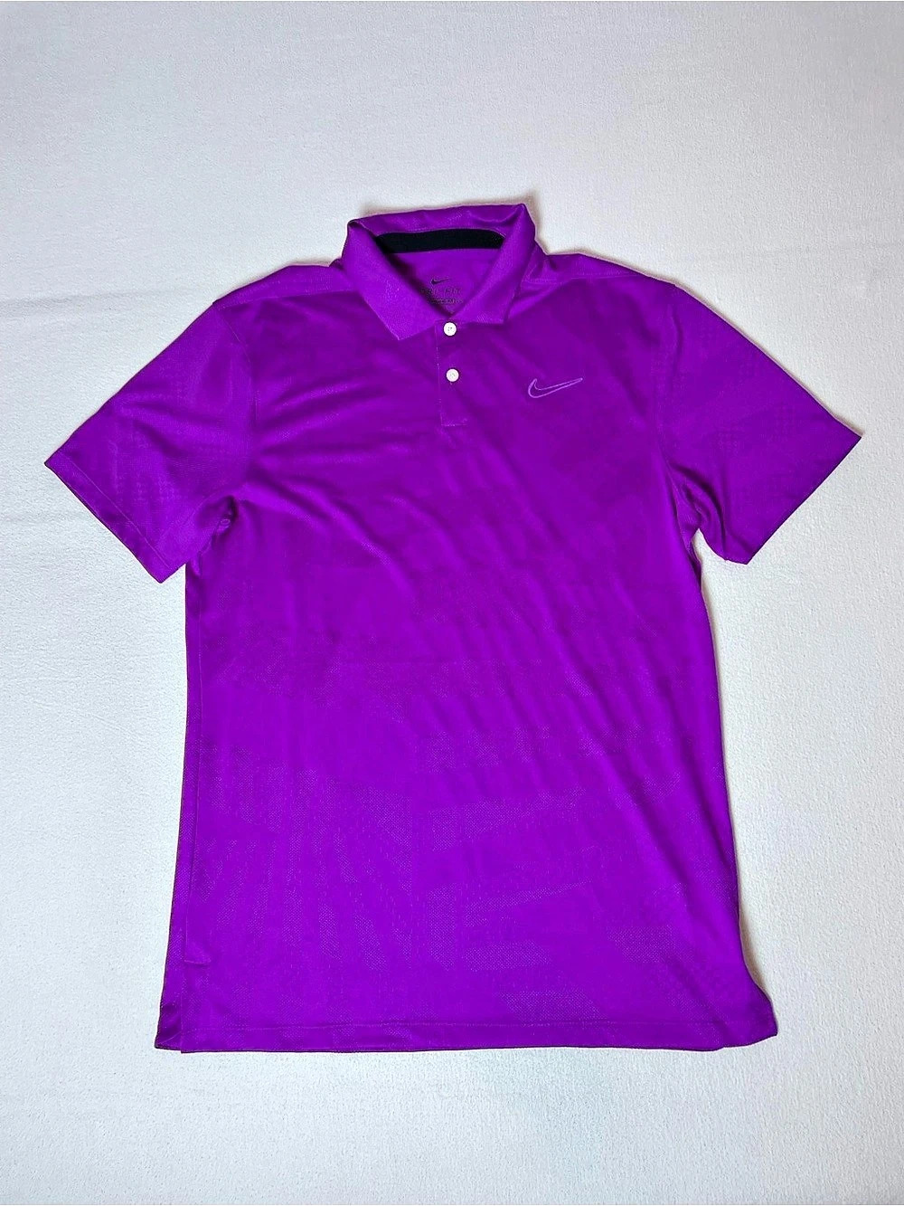 Nike Men's Dri-FIT Athletic Golf Polo Shirt Size Small Embroidered Swoosh